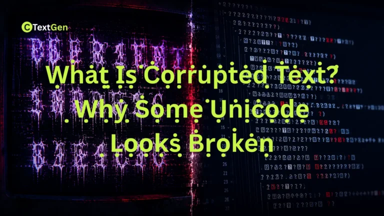 what is corrupted text