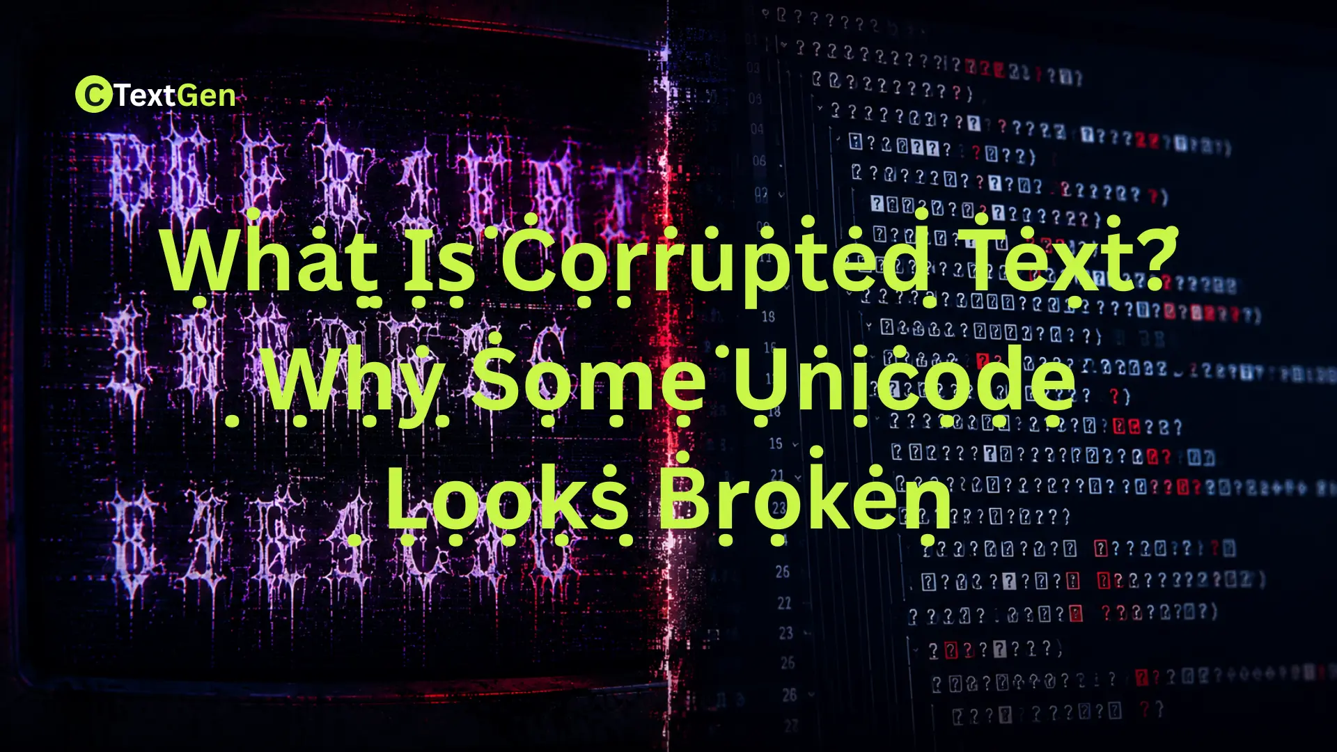 what is corrupted text