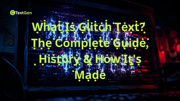 what is glitch text
